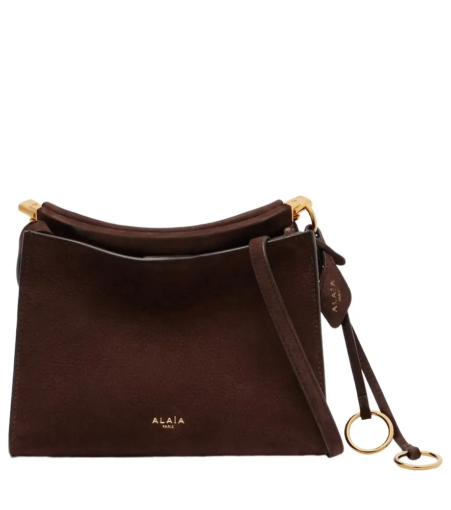 Alaia Alaïa Le Click Small suede shoulder bag