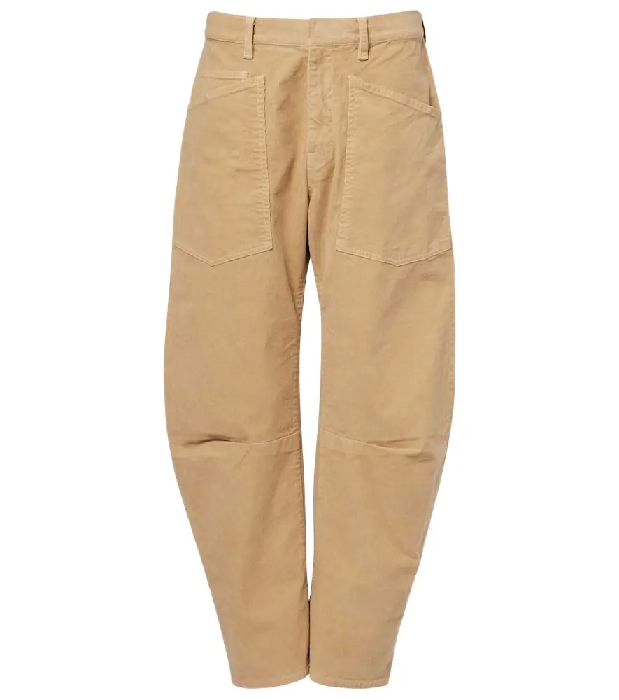 Nili Lotan Shon corduroy barrel-leg pants