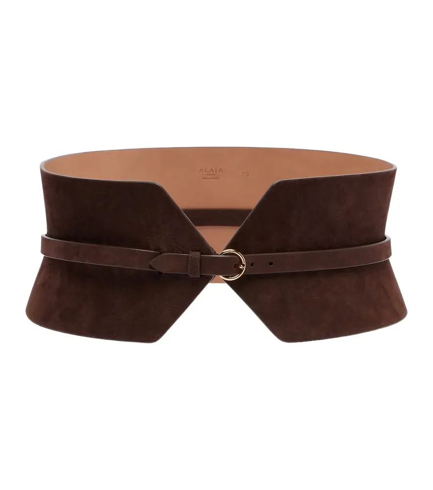 Alaia Alaïa Suede corset belt