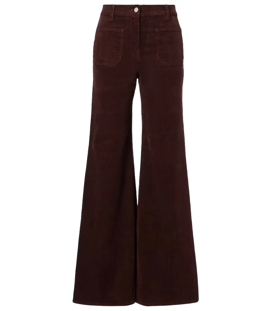 Nili Lotan Florence corduroy wide-leg pants