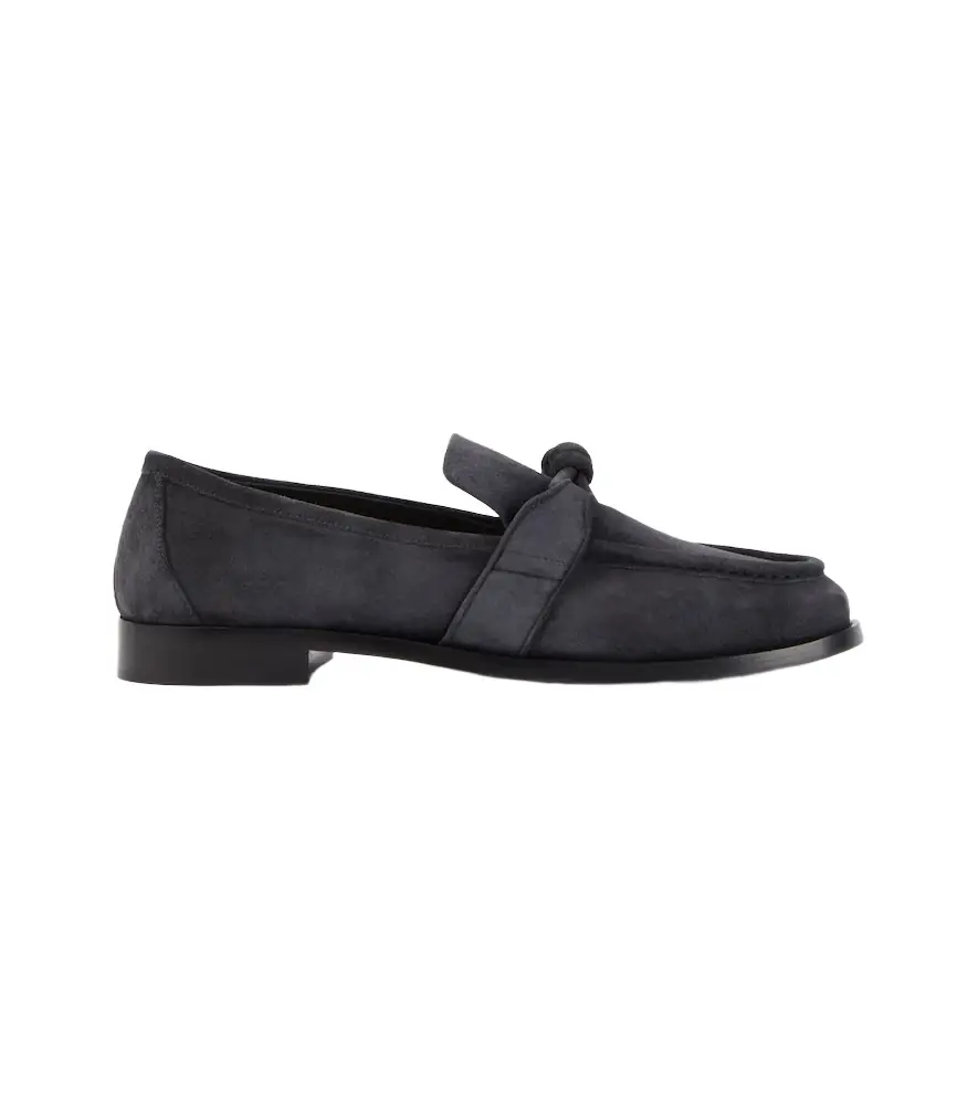 Bottega Veneta Astaire Knot suede loafers