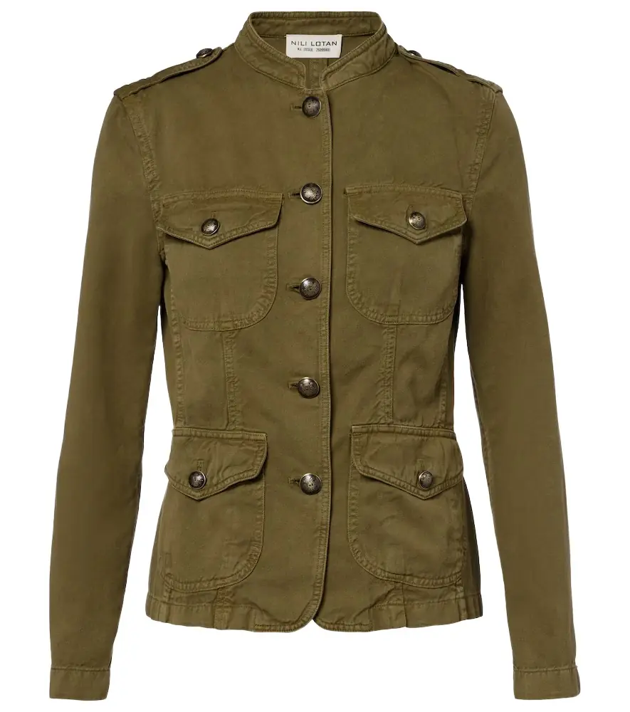 Nili Lotan Mona cotton and linen jacket