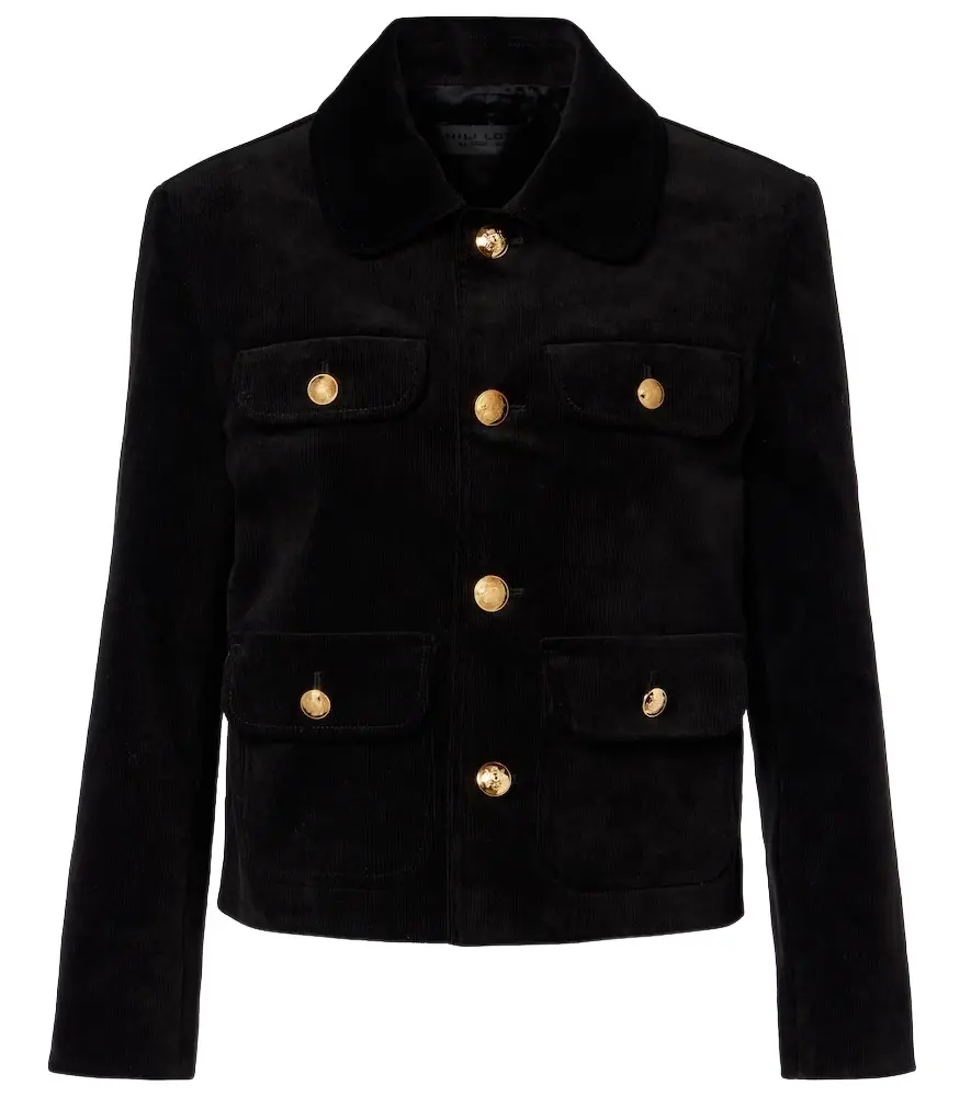 Nili Lotan Chamonix cropped cotton-blend jacket