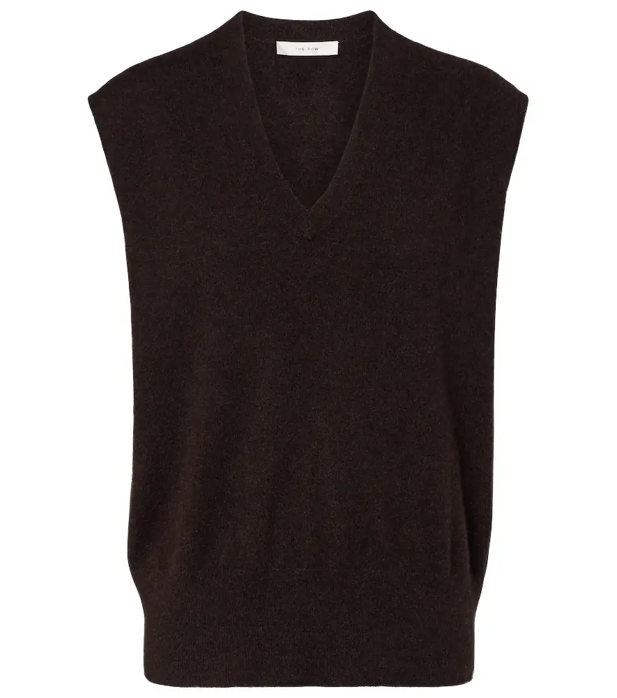 The Row Levi cashmere sweater vest