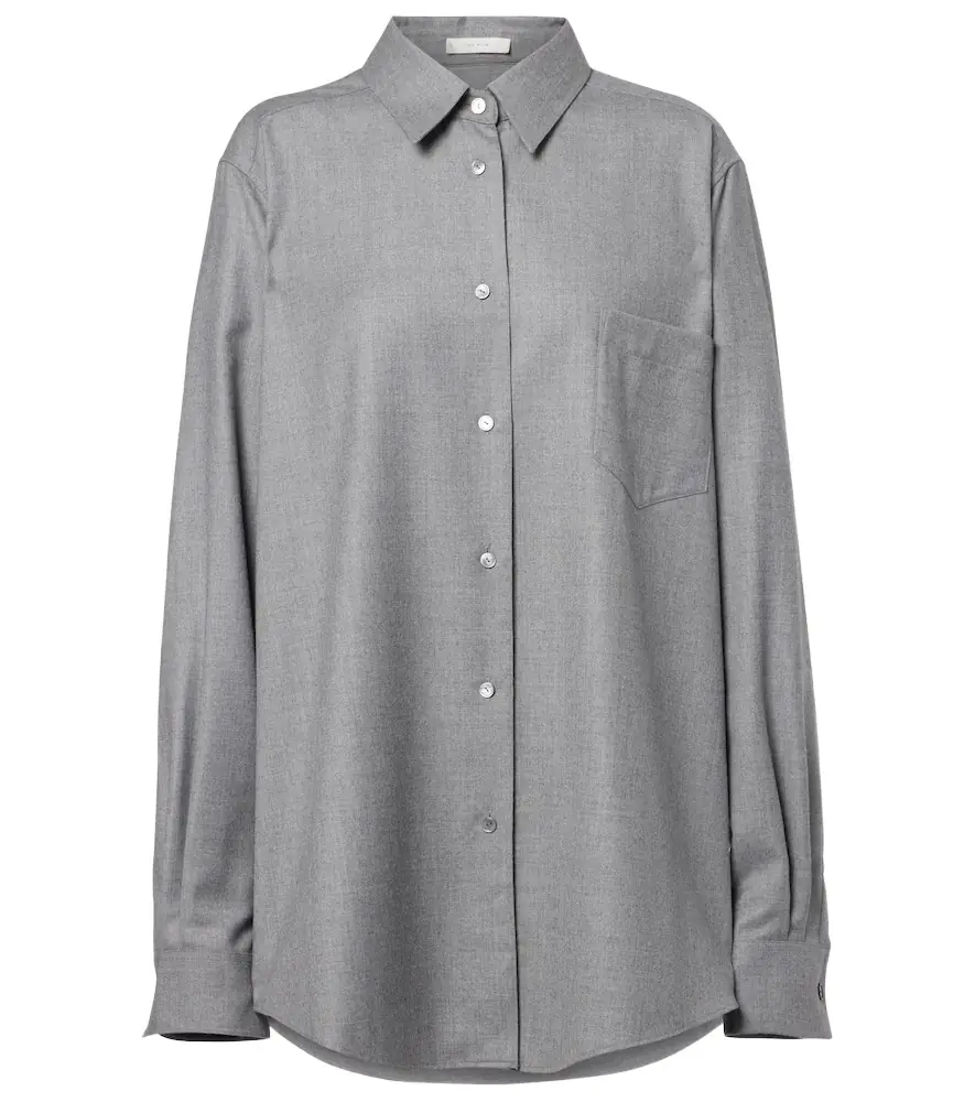 The Row Pino virgin wool shirt