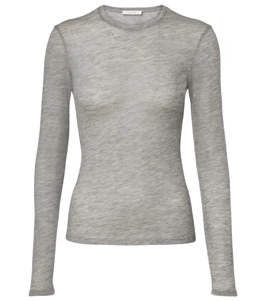 The Row Iverness knitted cashmere top