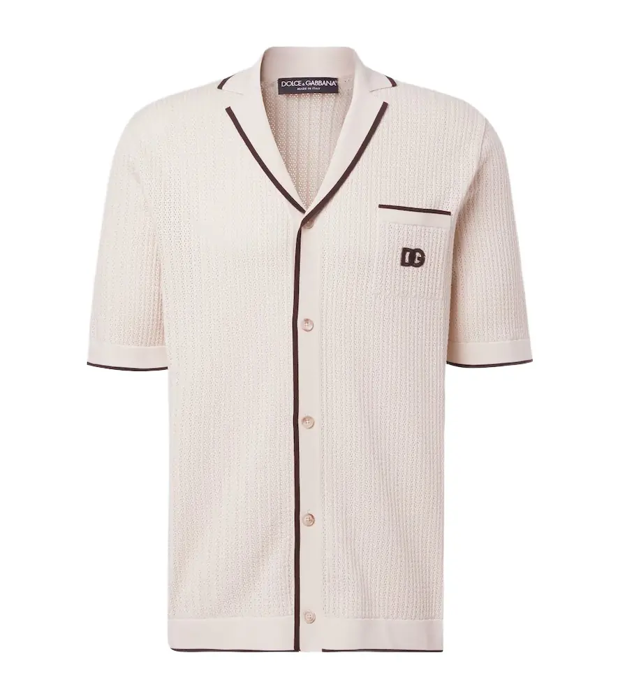 Dolce & Gabbana DG knitted cotton shirt