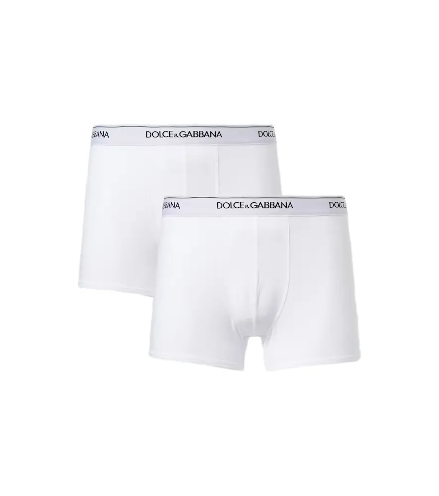 Dolce & Gabbana Set of 2 logo cotton-blend boxer briefs
