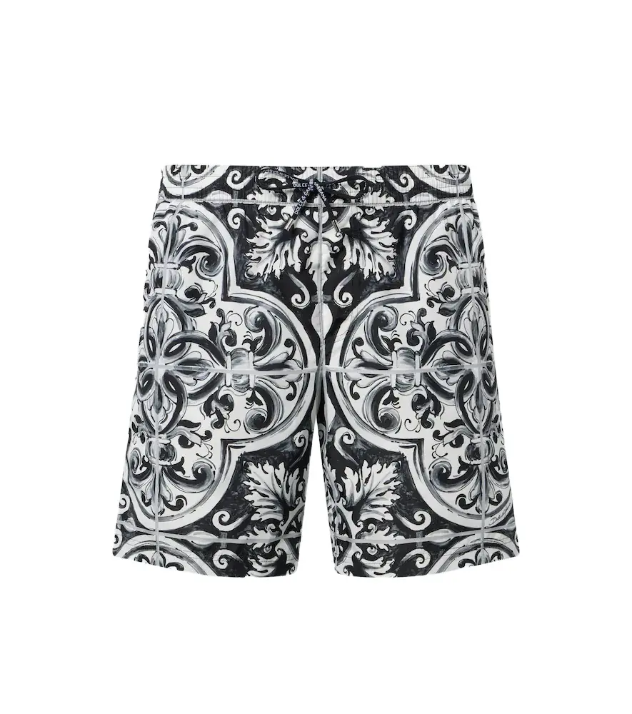 Dolce & Gabbana ajolica swim trunks