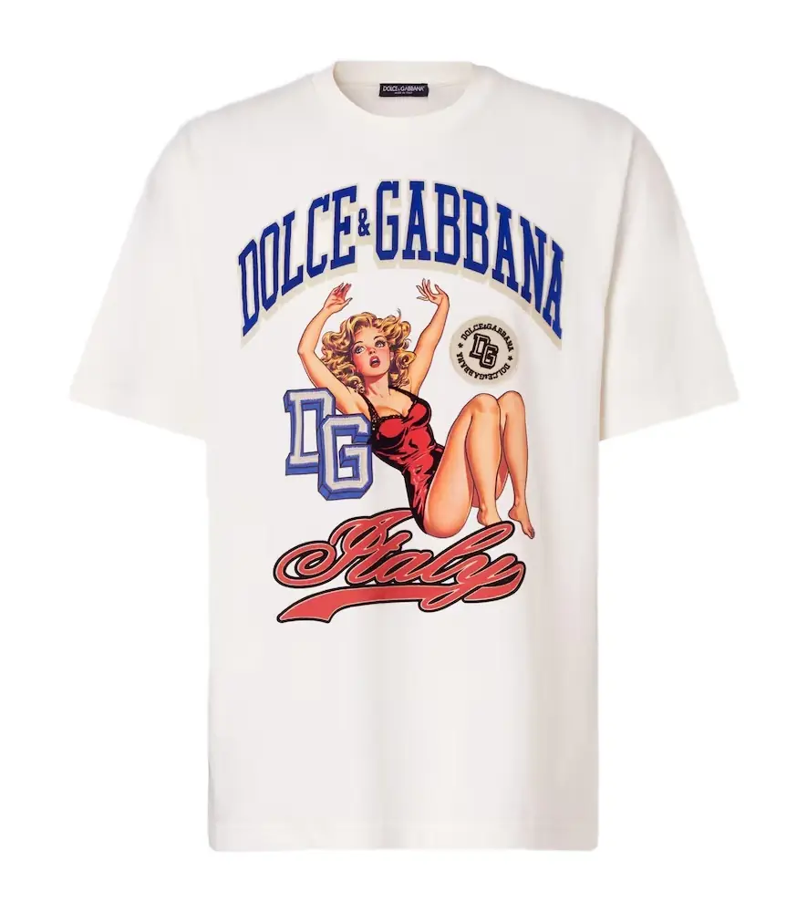 Dolce & Gabbana Printed cotton jersey T-shirt