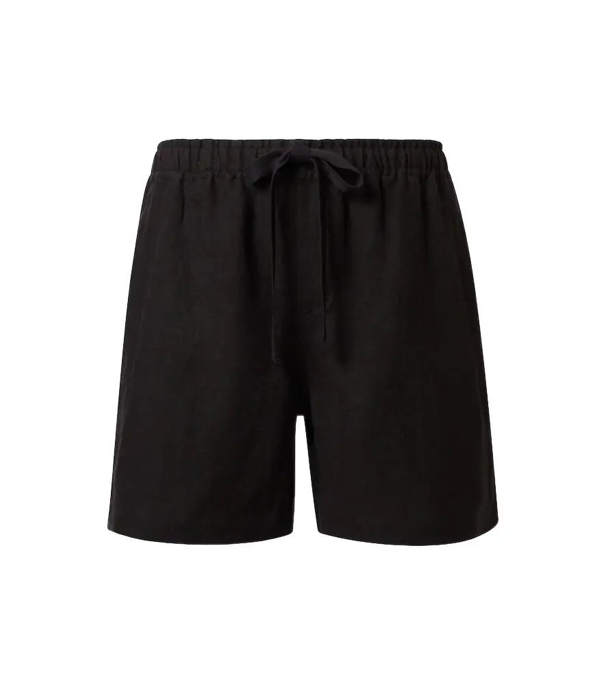 Commas Linen shorts