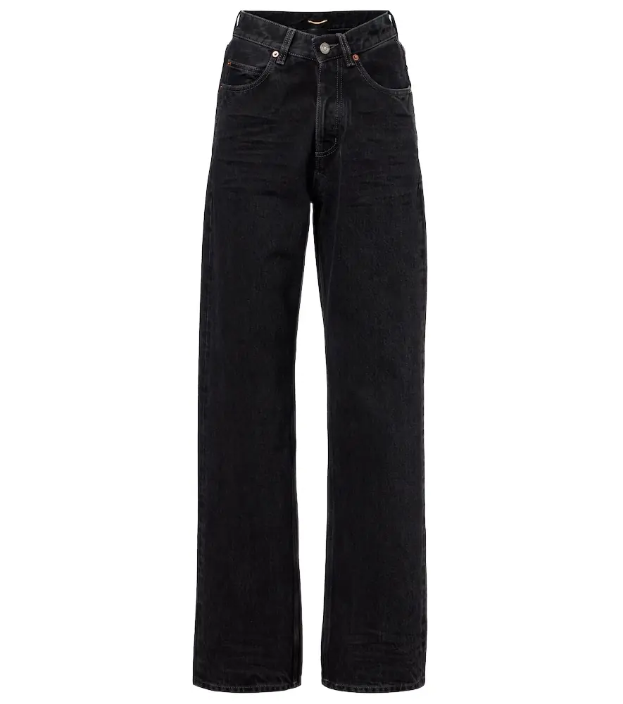 Saint Laurent V-Waist wide-leg jeans - Women's Clothing