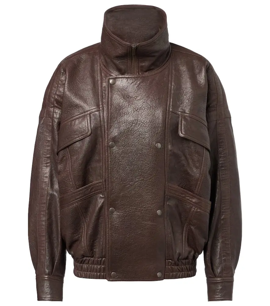 Saint Laurent Leather bomber jacket