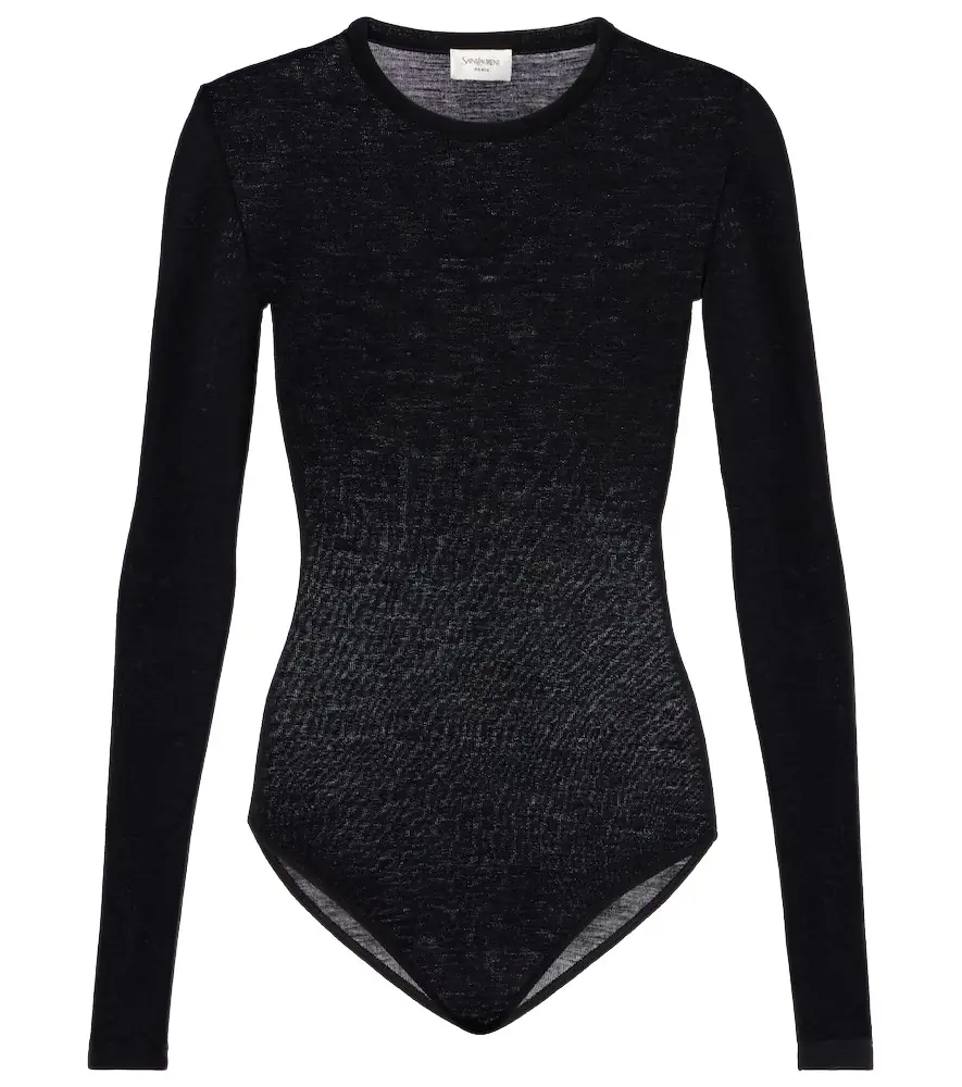Saint Laurent Wool jersey bodysuit