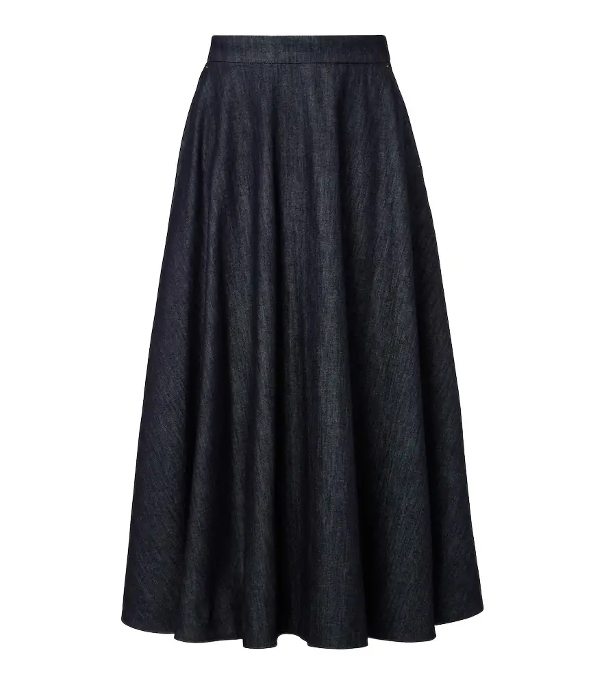 'S Max Mara Cecile denim midi skirt