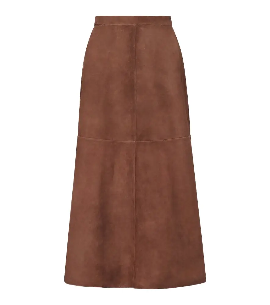 'S Max Mara Suede midi skirt