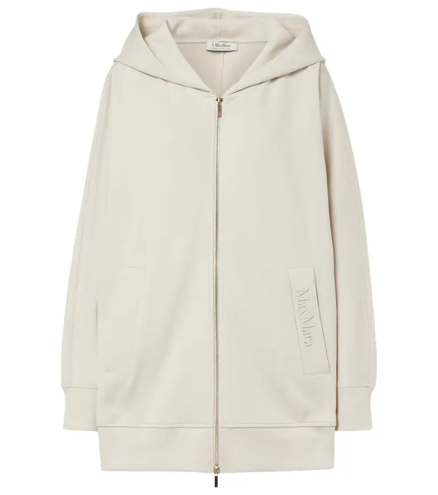 'S Max Mara Verbano cotton jersey zip-up hoodie