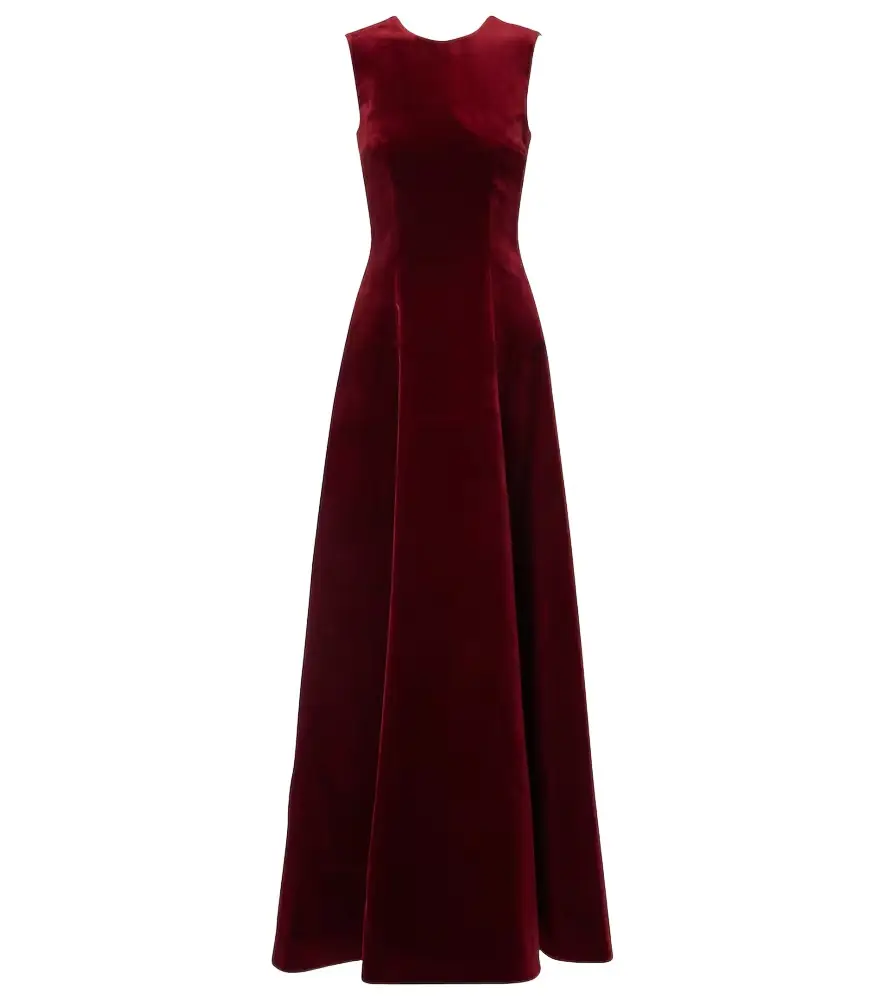 Emilia Wickstead Nodin cotton velvet gown