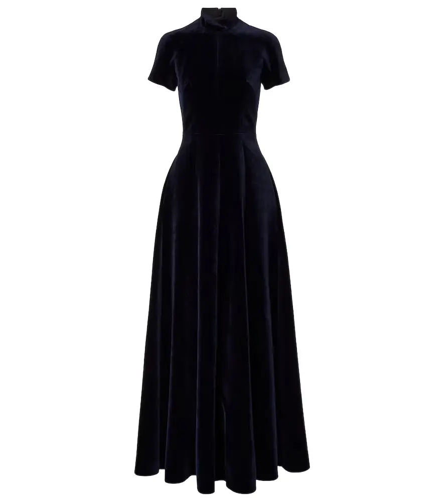 Emilia Wickstead Malinda cotton velvet gown