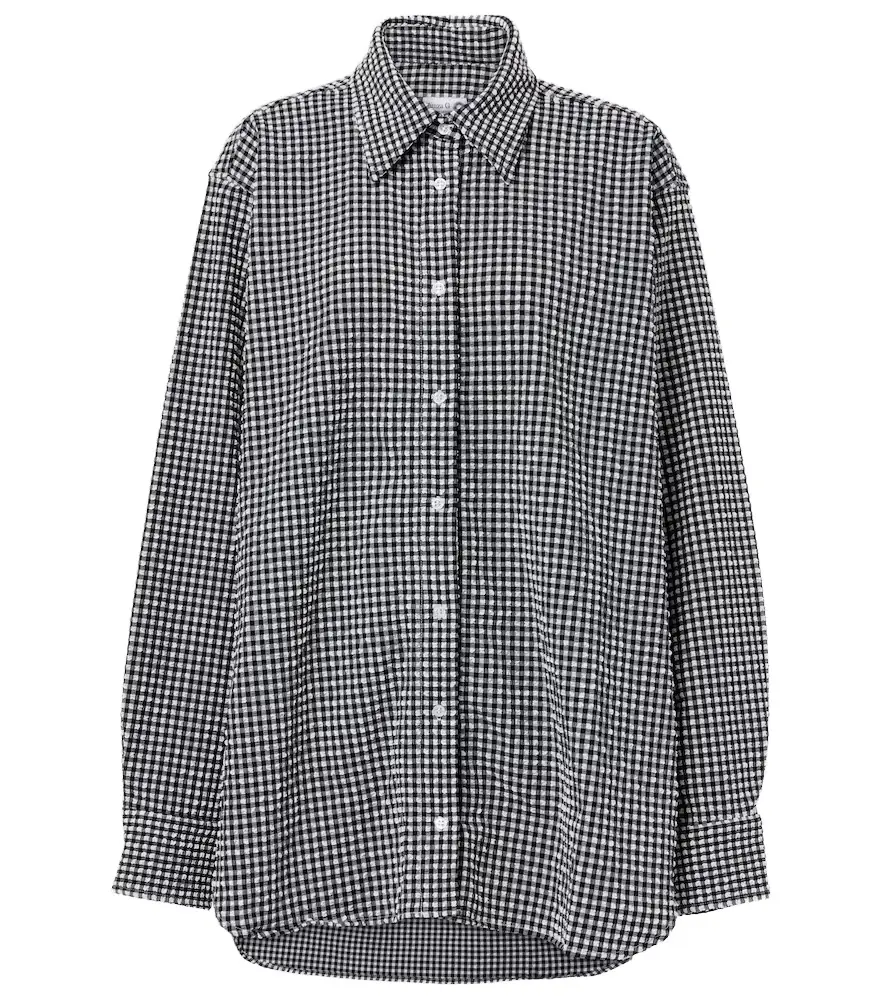 Hunza G Gingham oversized shirt