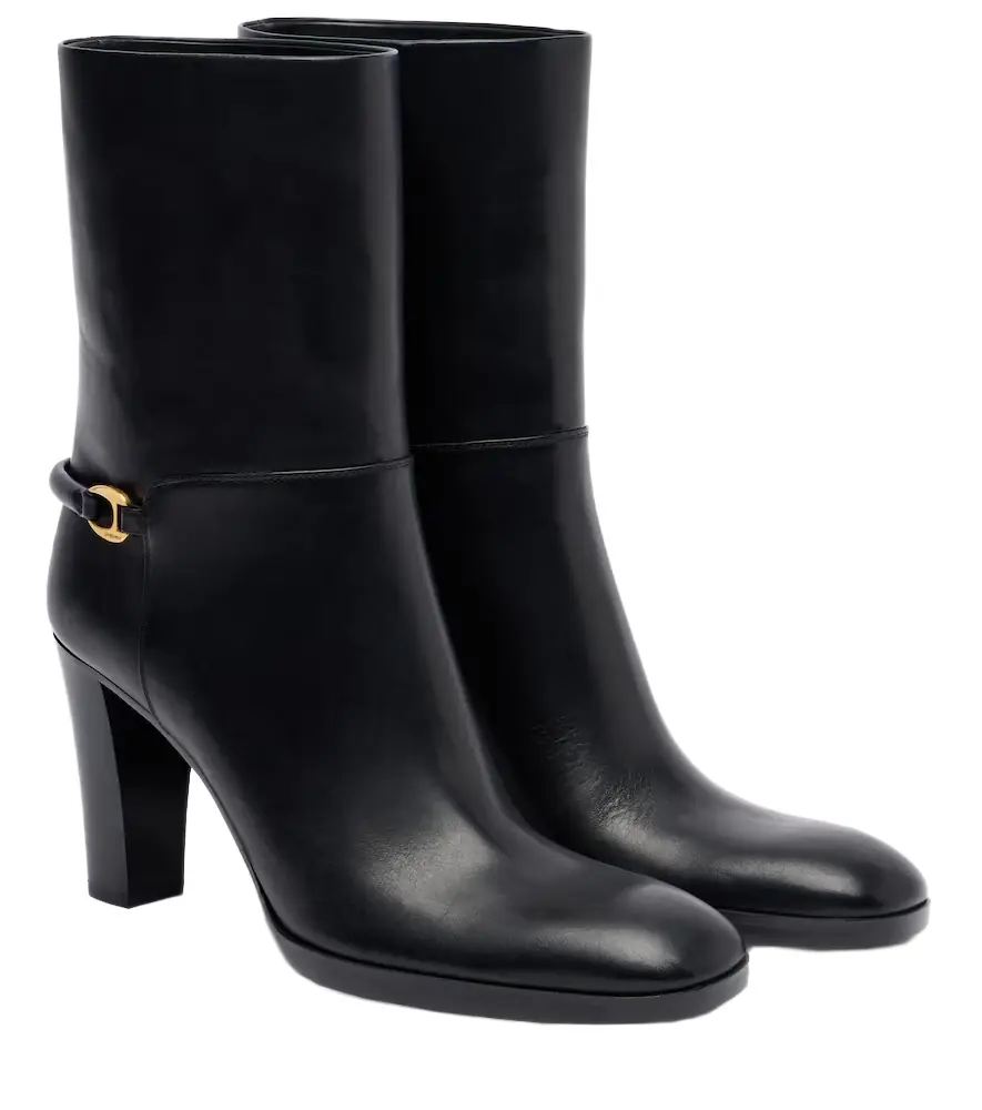 Saint Laurent Sulpice 80 leather ankle boots