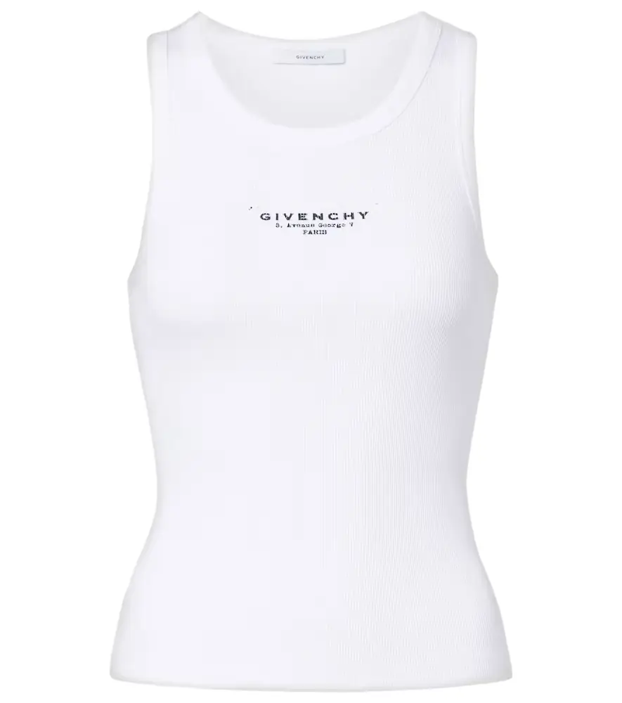 Givenchy Stamp cotton tank top