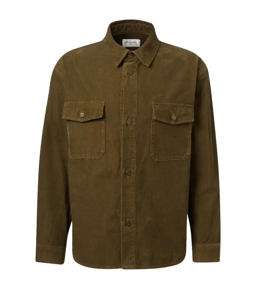 Saint Laurent Cotton corduroy overshirt