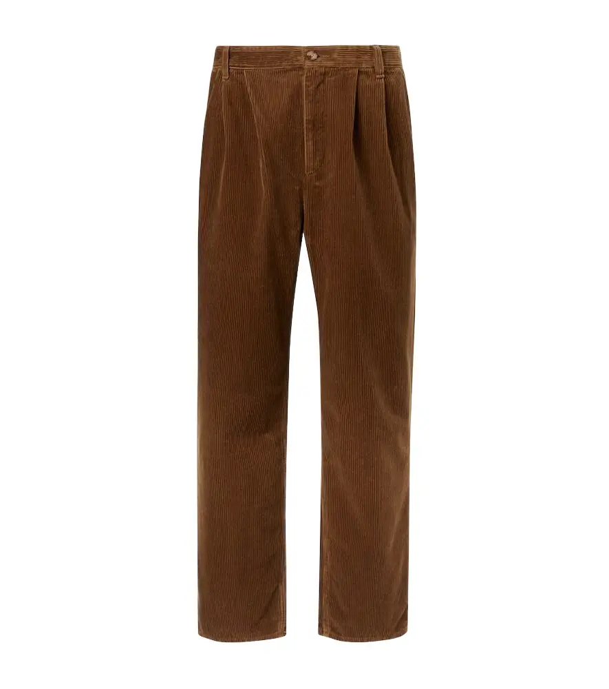 Saint Laurent Cotton corduroy wide-leg pants