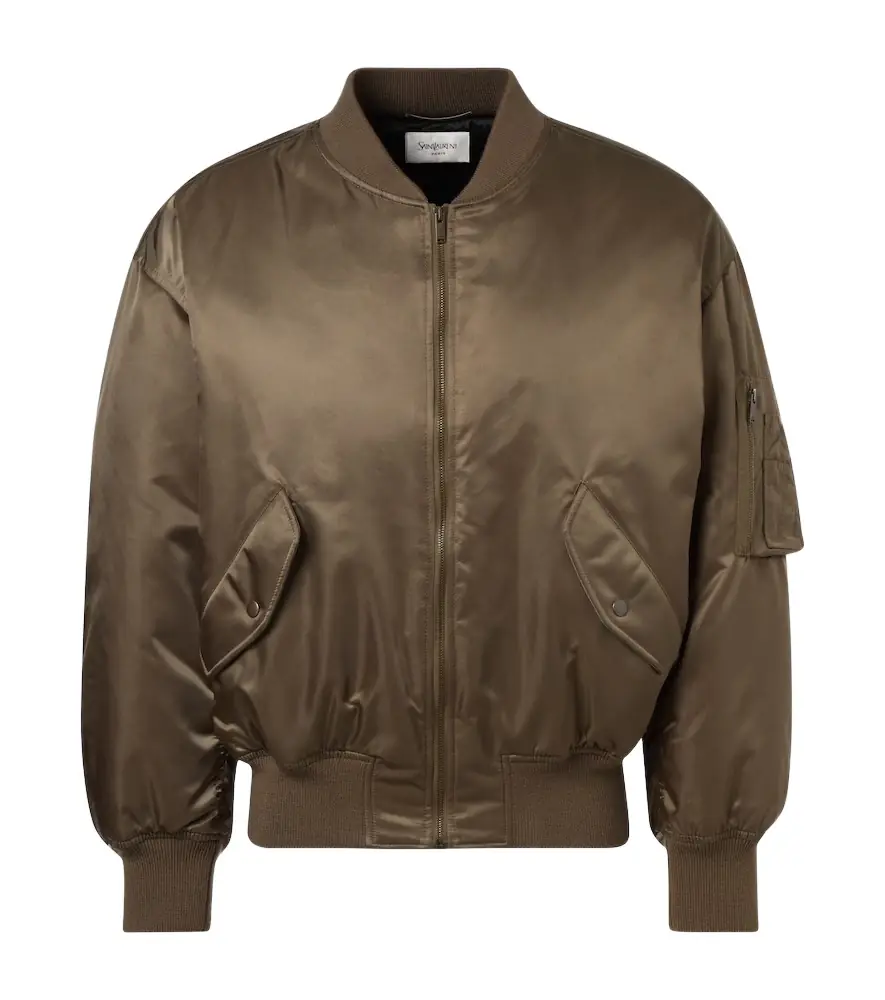 Saint Laurent Padded twill bomber jacket