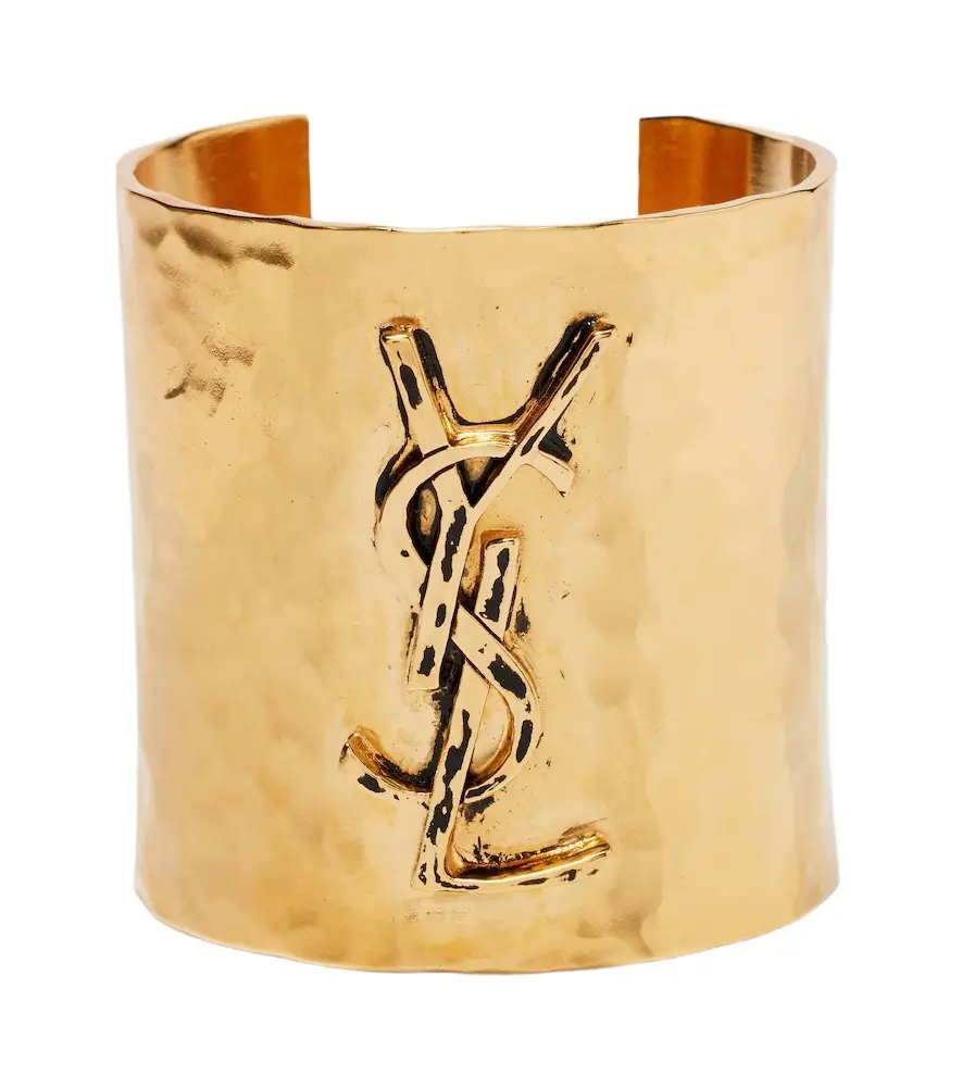 Saint Laurent Cassandre cuff bracelet