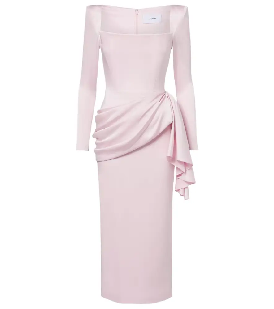 Alex Perry Draped crêpe satin cocktail dress