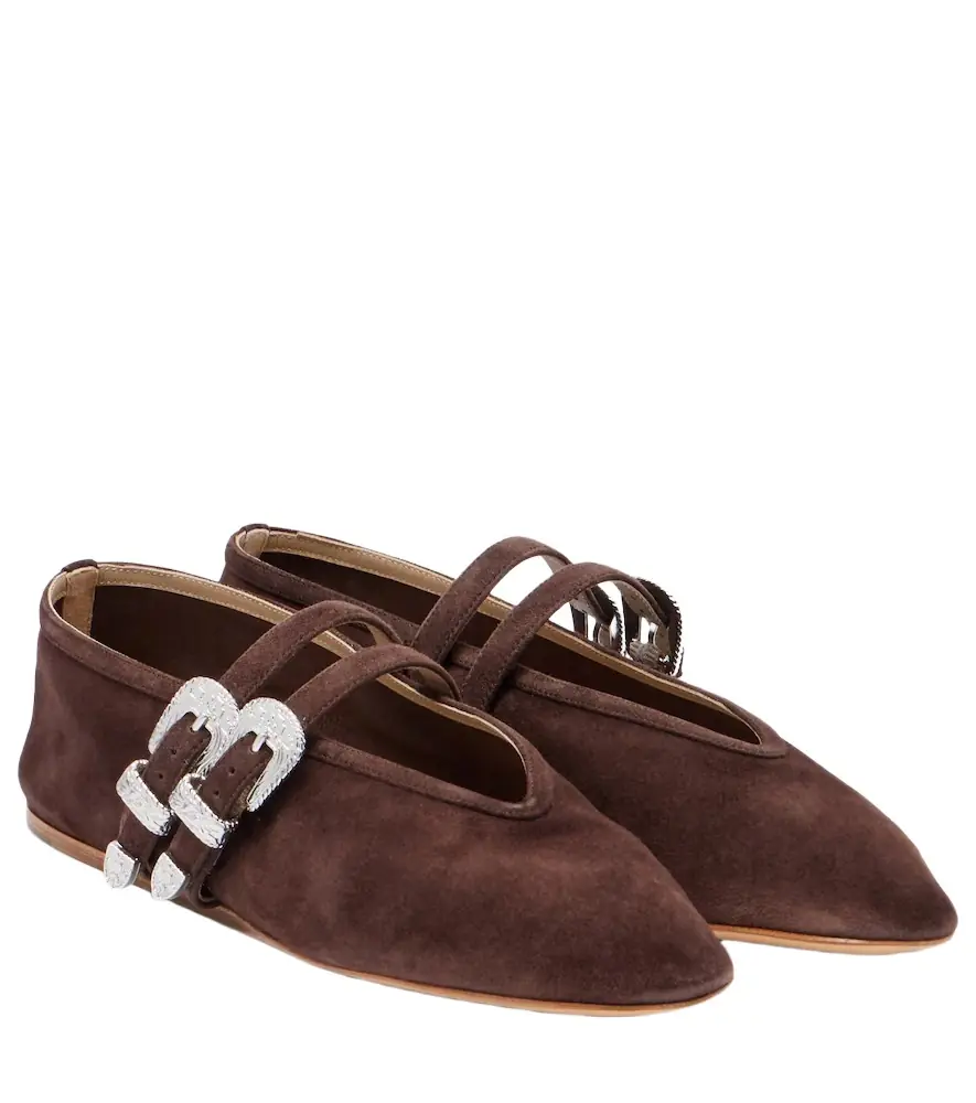 Le Monde Beryl Le Monde Béryl Claudia suede ballet flats