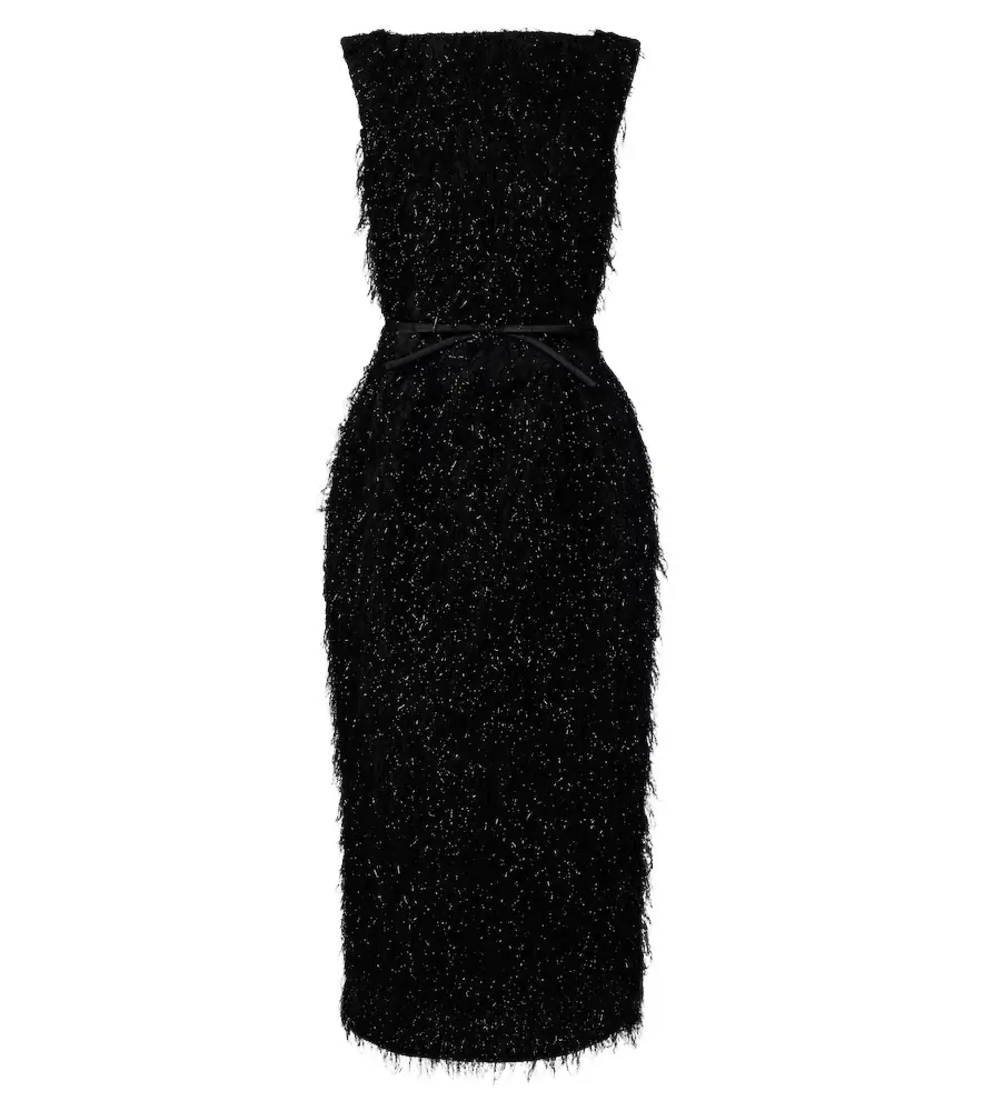 Erdem Lurex fil coupé midi dress