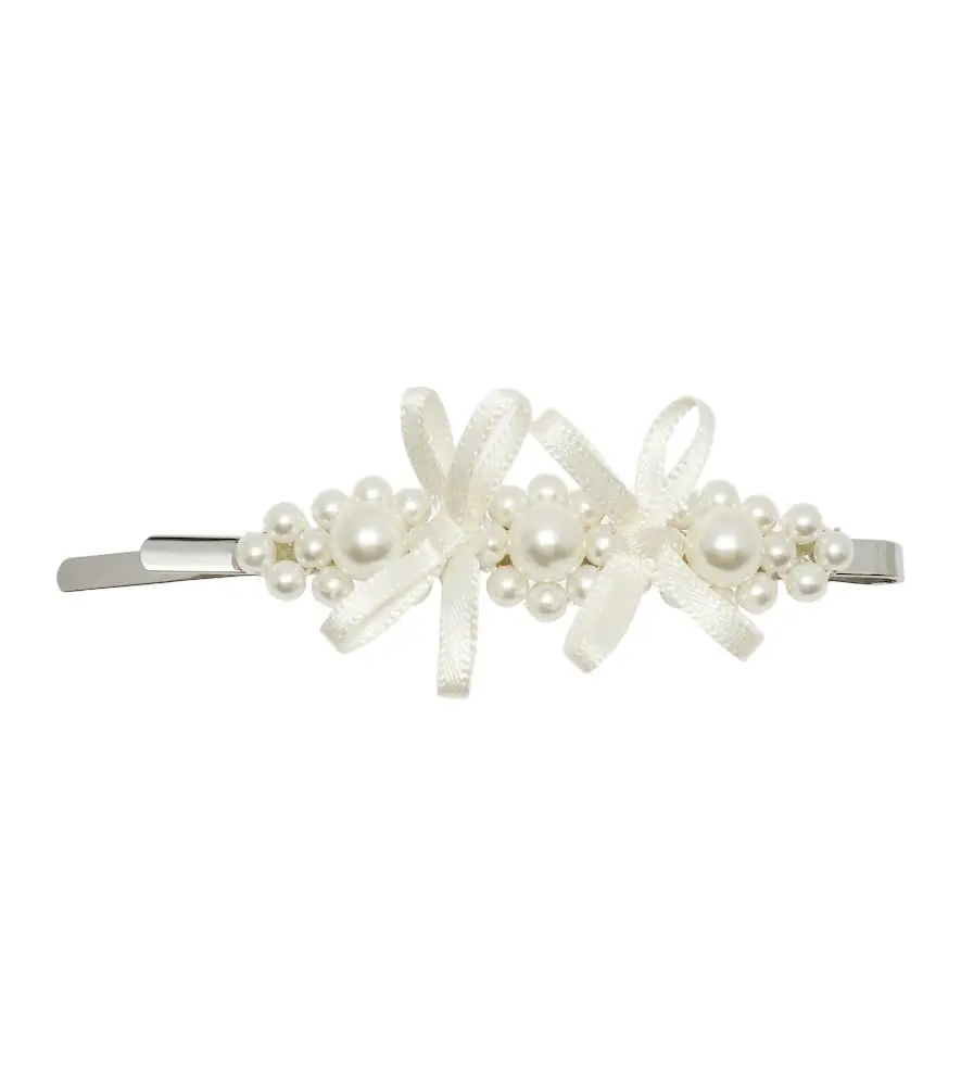 Simone Rocha Faux pearl-embellished hair clip