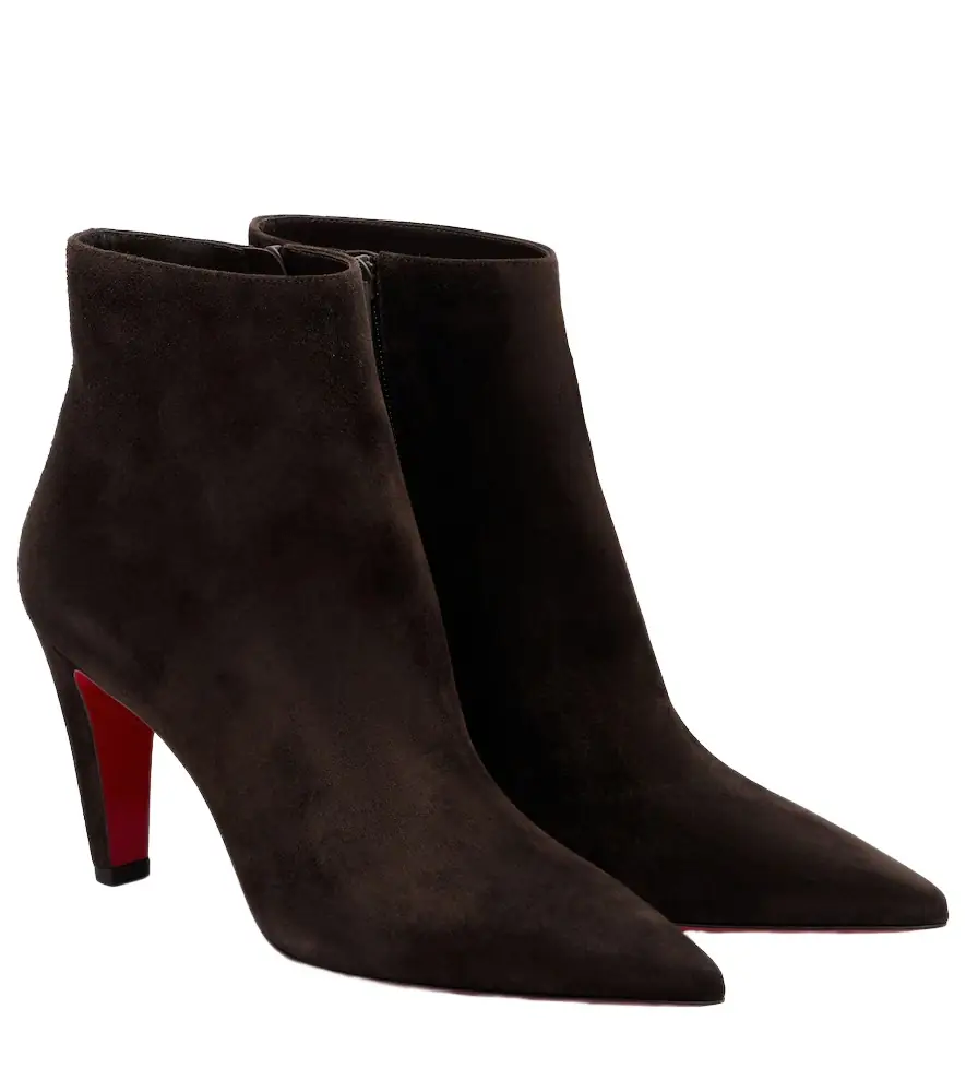 Christian Louboutin Vibella 85 suede ankle boots