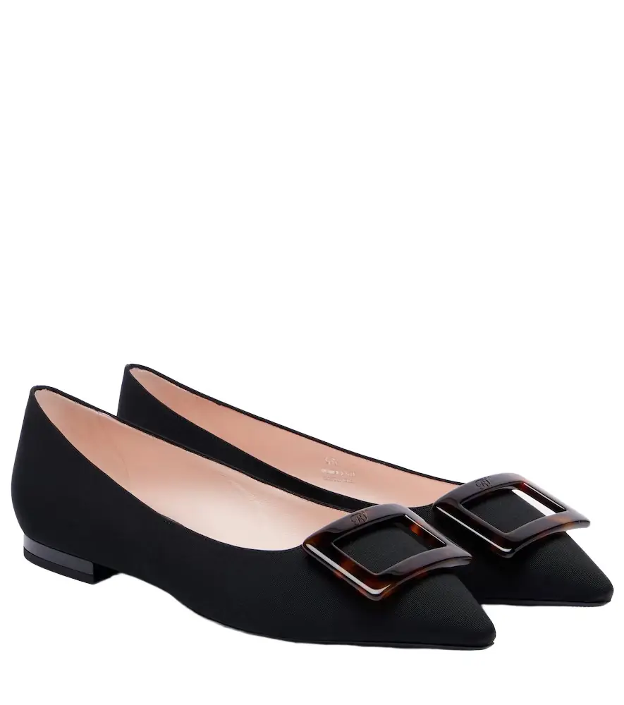 Roger Vivier Gommettine grosgrain ballet flats