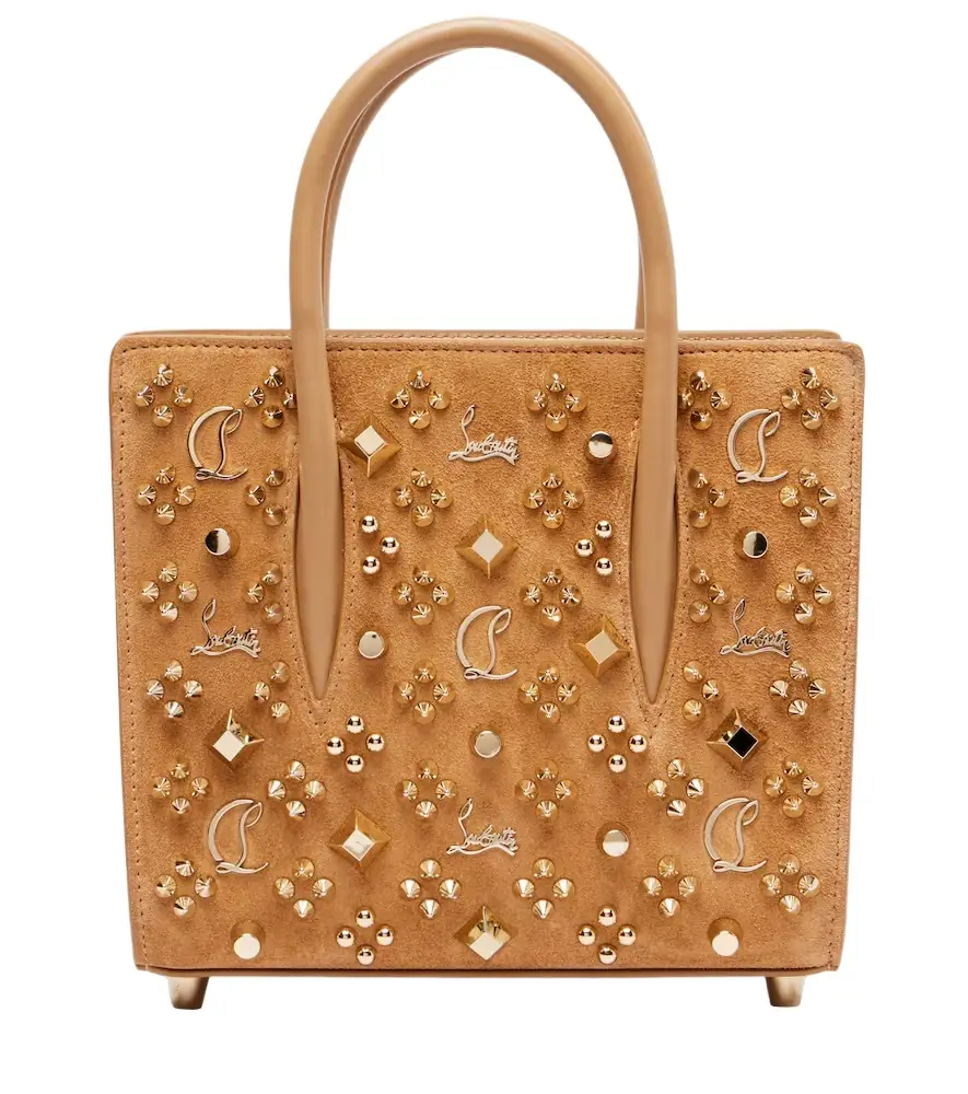 Christian Louboutin Paloma studded suede tote bag