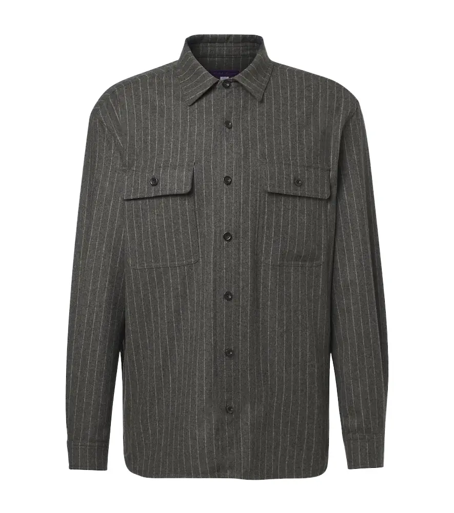 Ralph Lauren Purple Label Pinstripe wool shirt