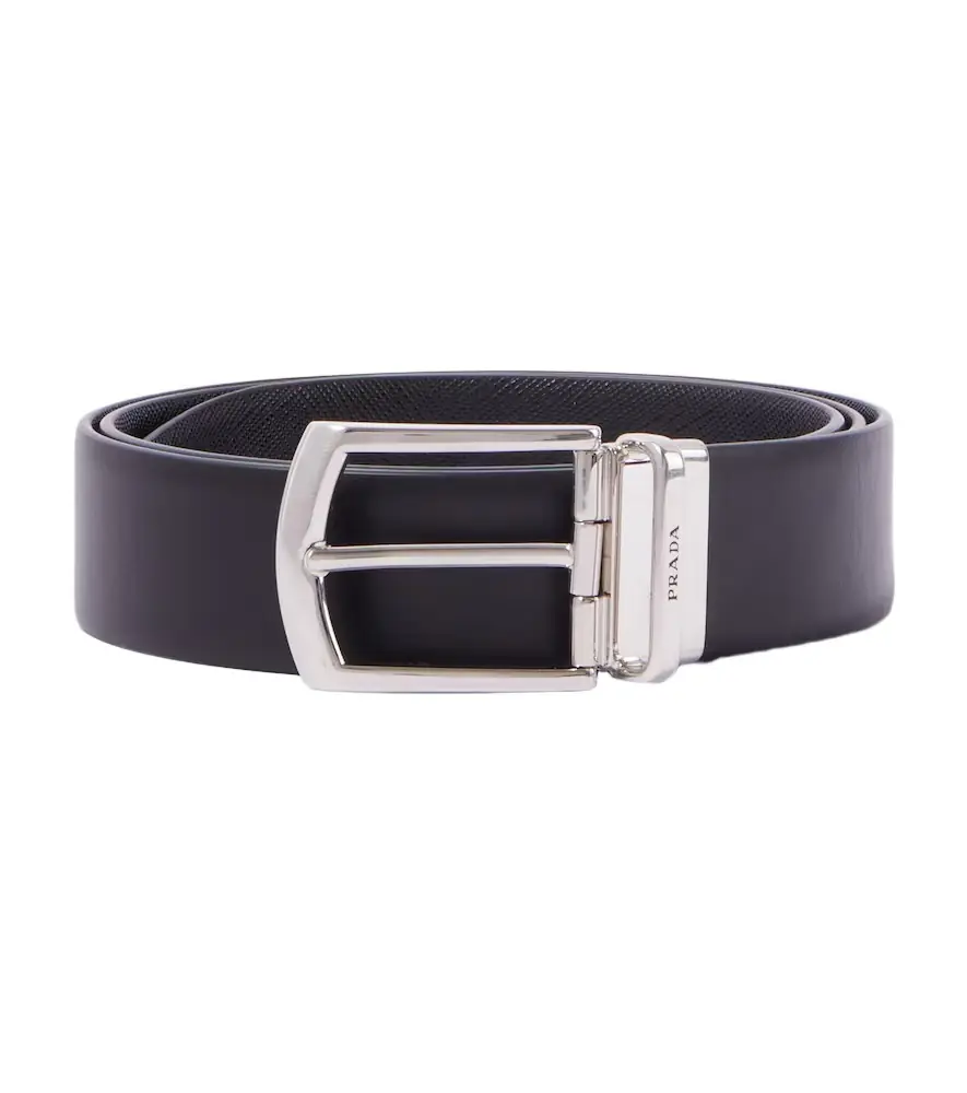 Prada Reversible Saffiano and leather belt