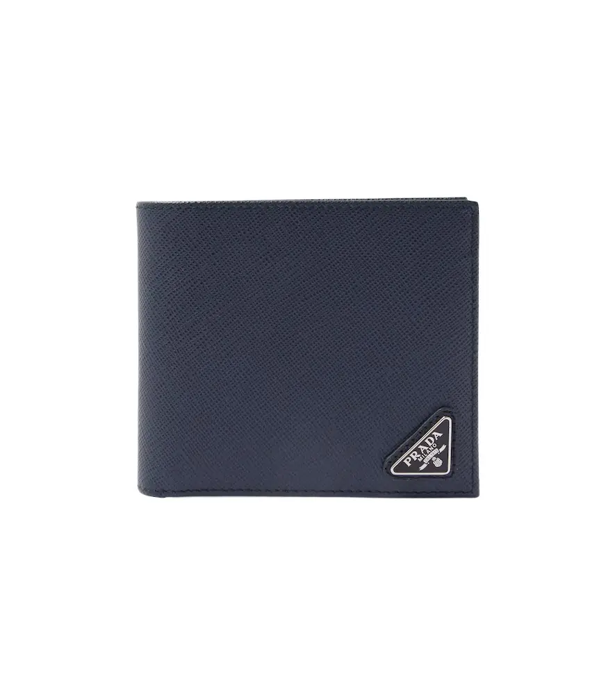 Prada Logo leather wallet