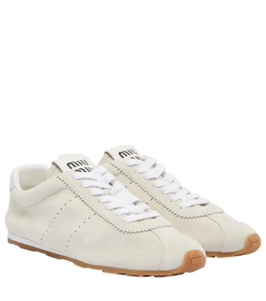 Miu Miu Plume suede sneakers