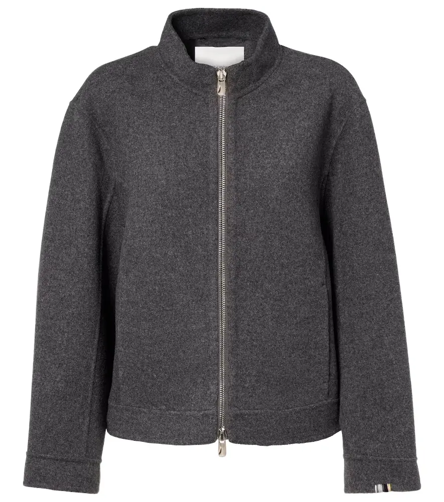 Extreme Cashmere Motor wool and cashmere bomber jacket