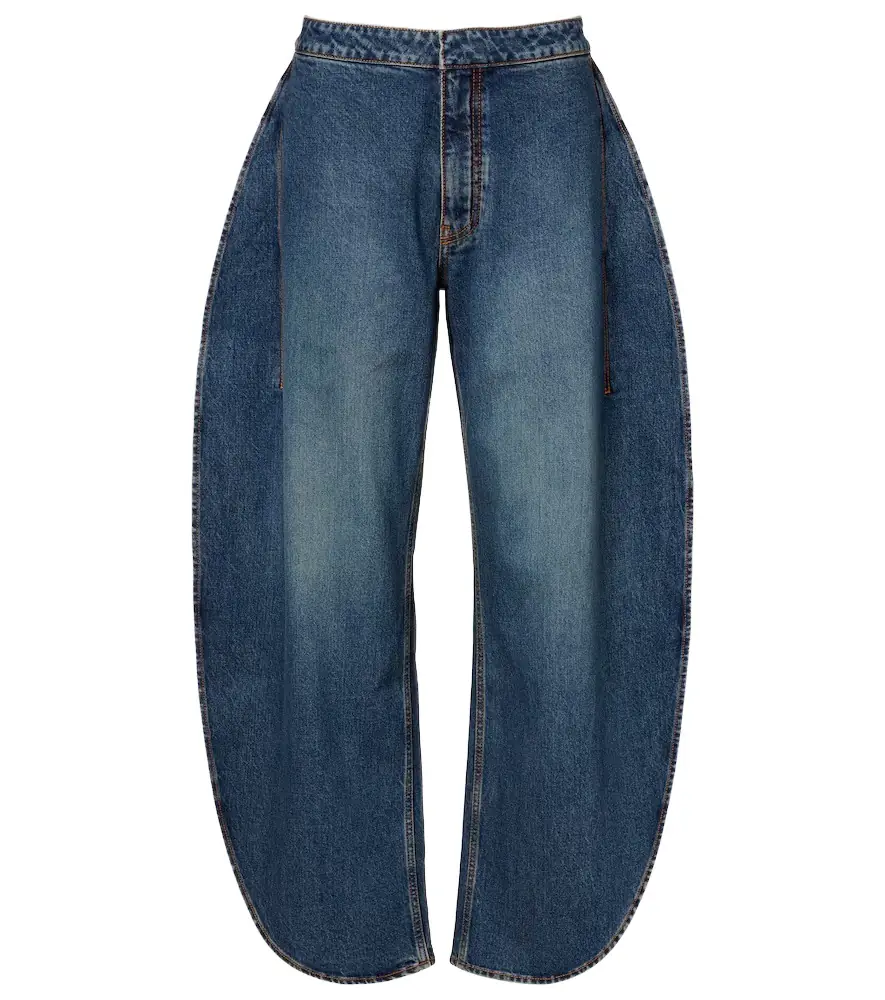 Alaia Alaïa Mid-rise barrel-leg jeans