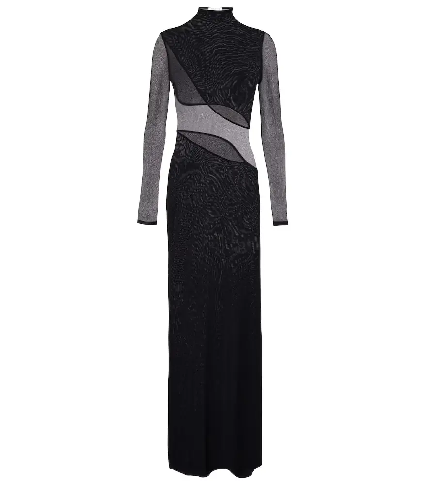 Alaia Alaïa Knitted sheer gown