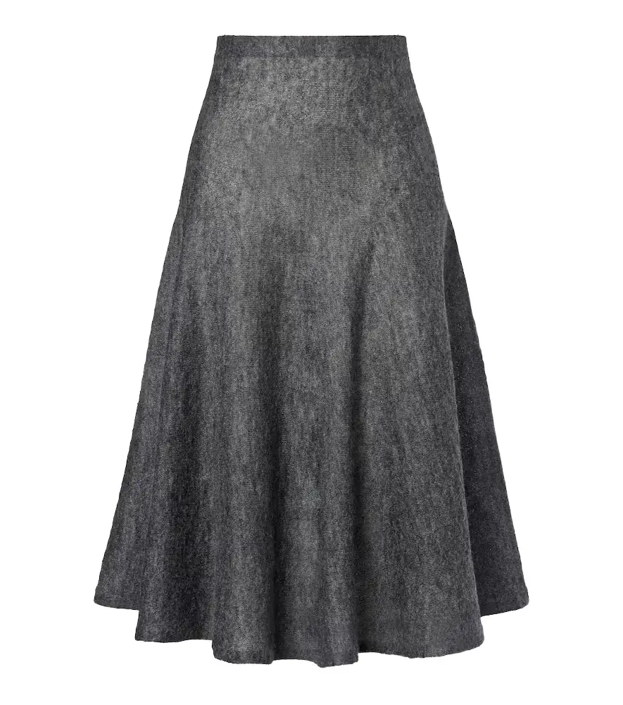 Alaia Alaïa Mohair and wool-blend midi skirt