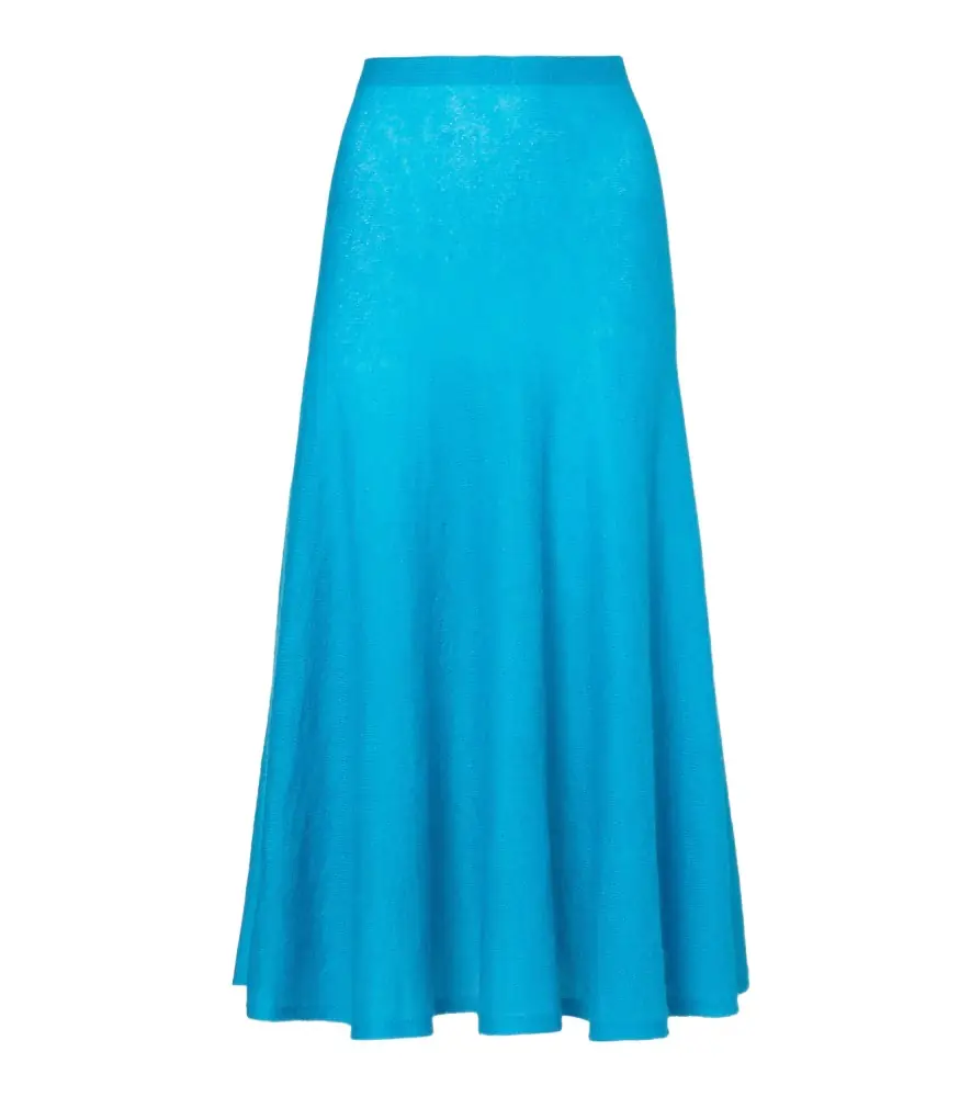 Alaia Alaïa Circle mohair and wool-blend midi skirt