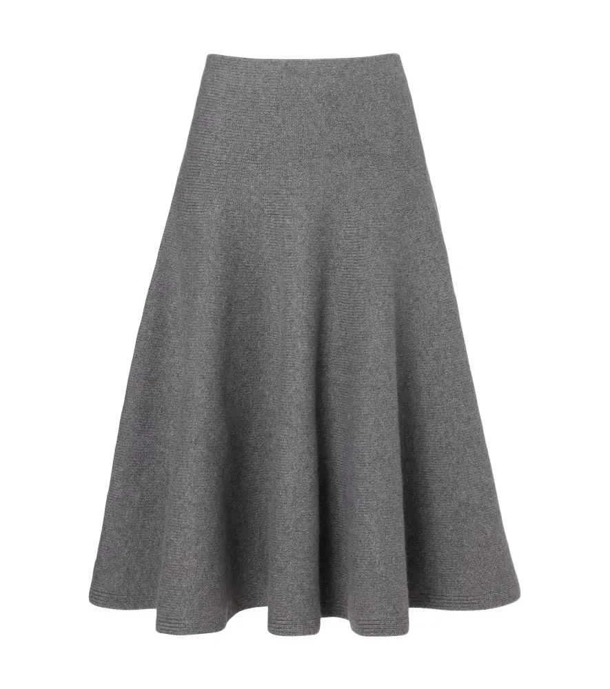 Alaia Alaïa Cashmere-blend midi skirt