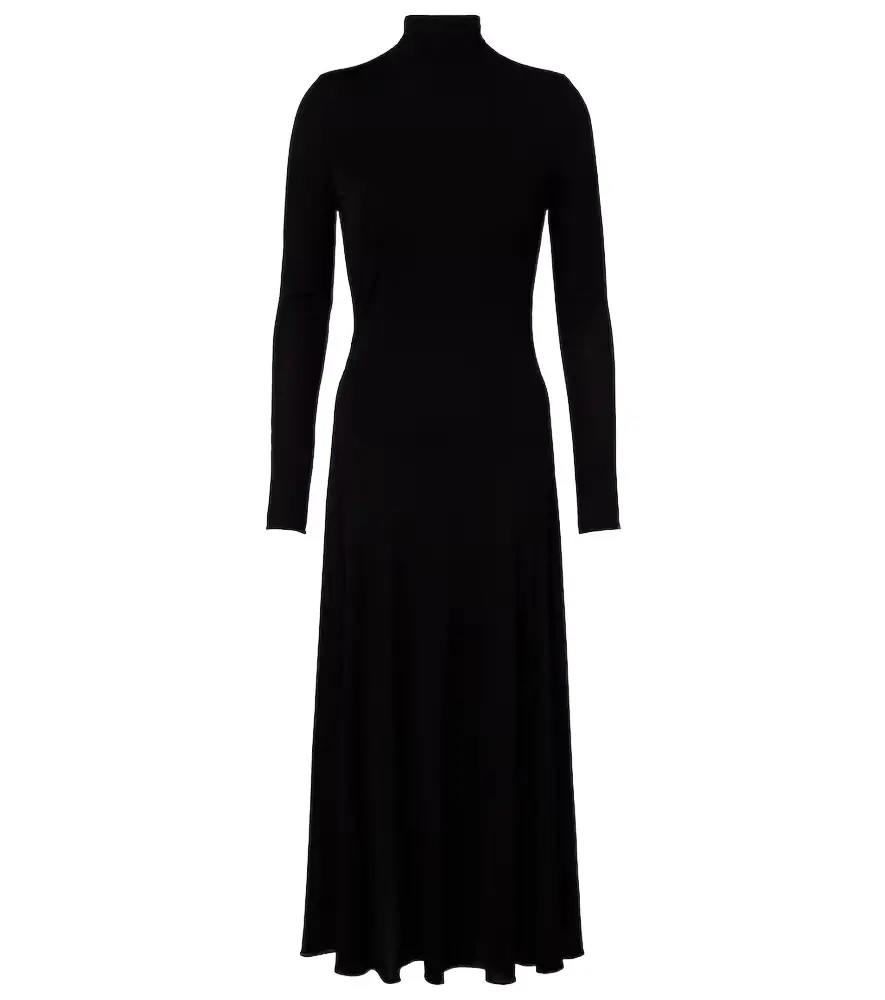 Alaia Alaïa Heart cutout jersey midi dress