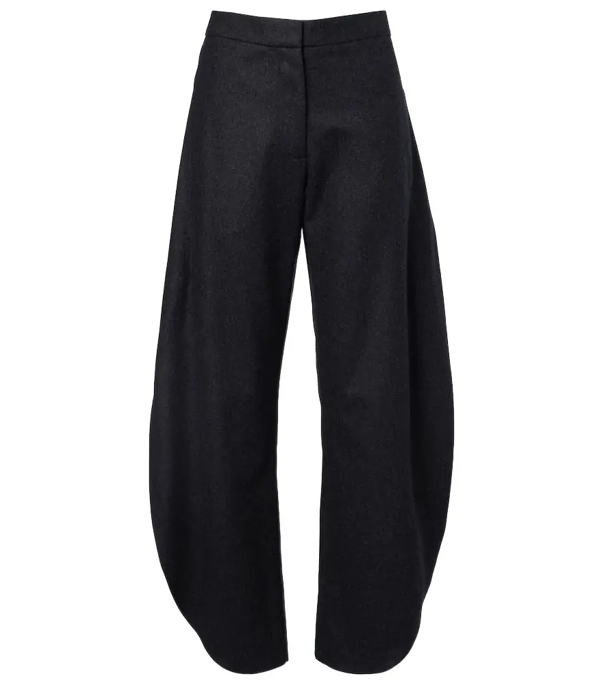 Alaia Alaïa Wool barrel-leg pants