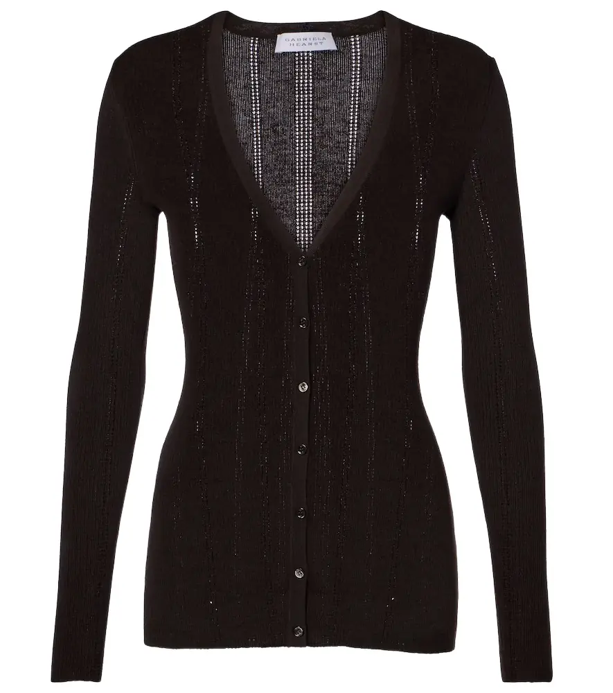 Gabriela Hearst Lillian rib-knitted wool cardigan
